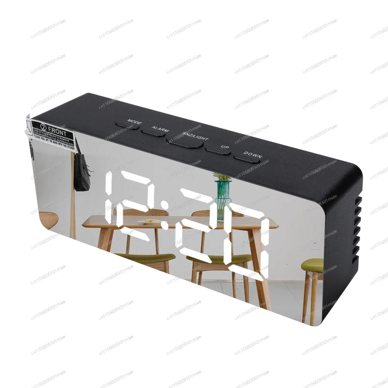 Hot-selling Multi-function Light Emitting Diode Battery USB Dual-purpose Mirror Alarm Clock Premium Table Clock