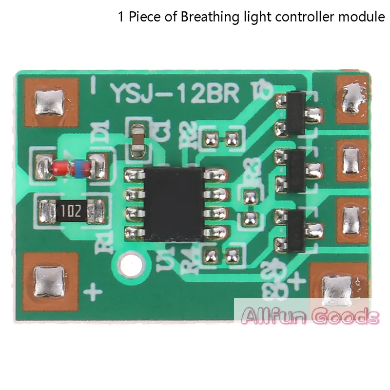 [TG835]3V6V12V Slow Breathing Light Module 3-way 300mAh Light with Slow Flashing Light Gradually on And Off Chip