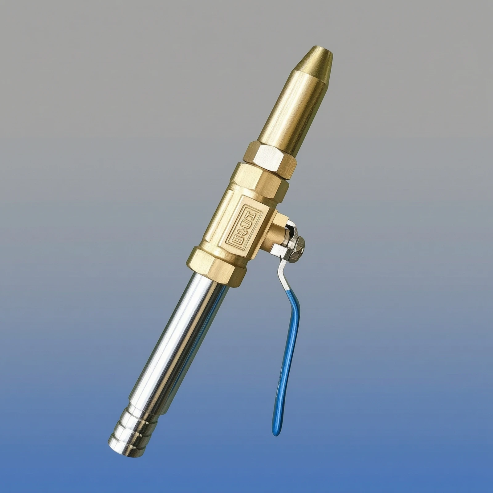 Straight Spray Nozzle Assembly Metal Spray Nozzle with Lever Handle High Pressure Wand Hand-Operated for Equipment Rinsing