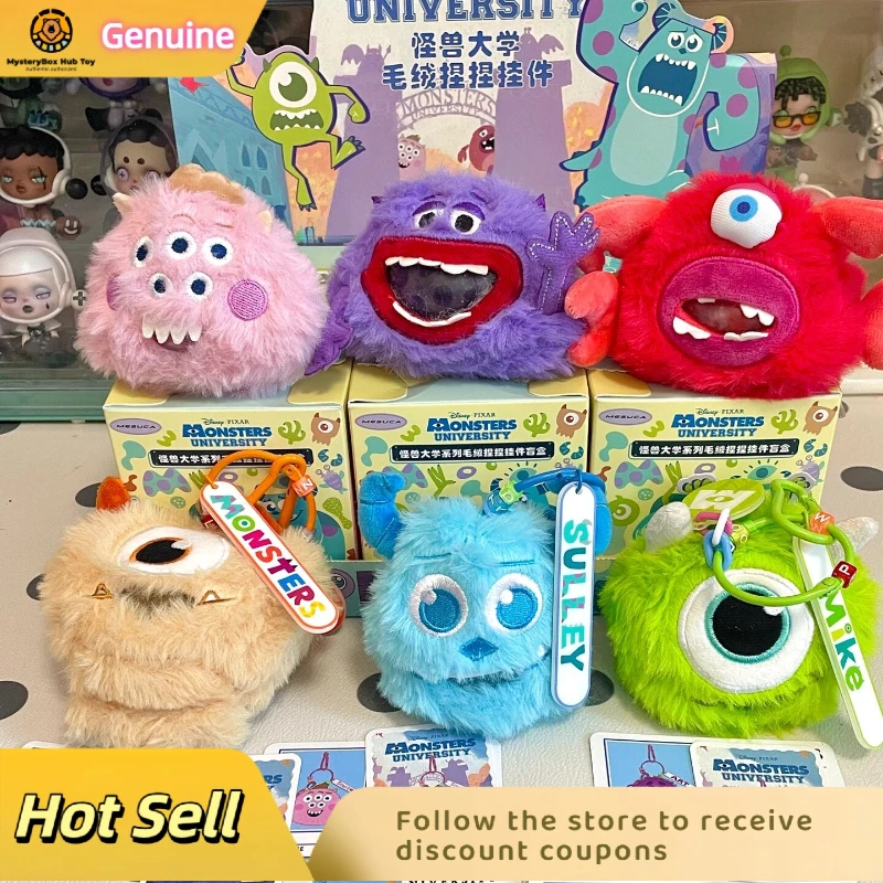 

In stock Monstropolis University Plush Toy Stress Relief Couple Cartoon Keychain Bag Pendant Trendy Blind Box Surprise Gift