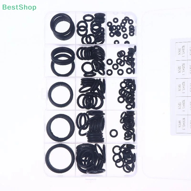 ♥ 175/200 قطعة المطاط النتريل الأسود O-حلقة مجموعة جوانات ارتفاع ضغط O-خواتم طقم تصليح ختم شريط مرن #3