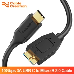 CableCreation Kabel USB typu C do Micro B USB3.0 10 Gb/s Szybkie dane Zewnętrzny dysk twardy Kabel OTG do MacBooka Pro Air Seagate