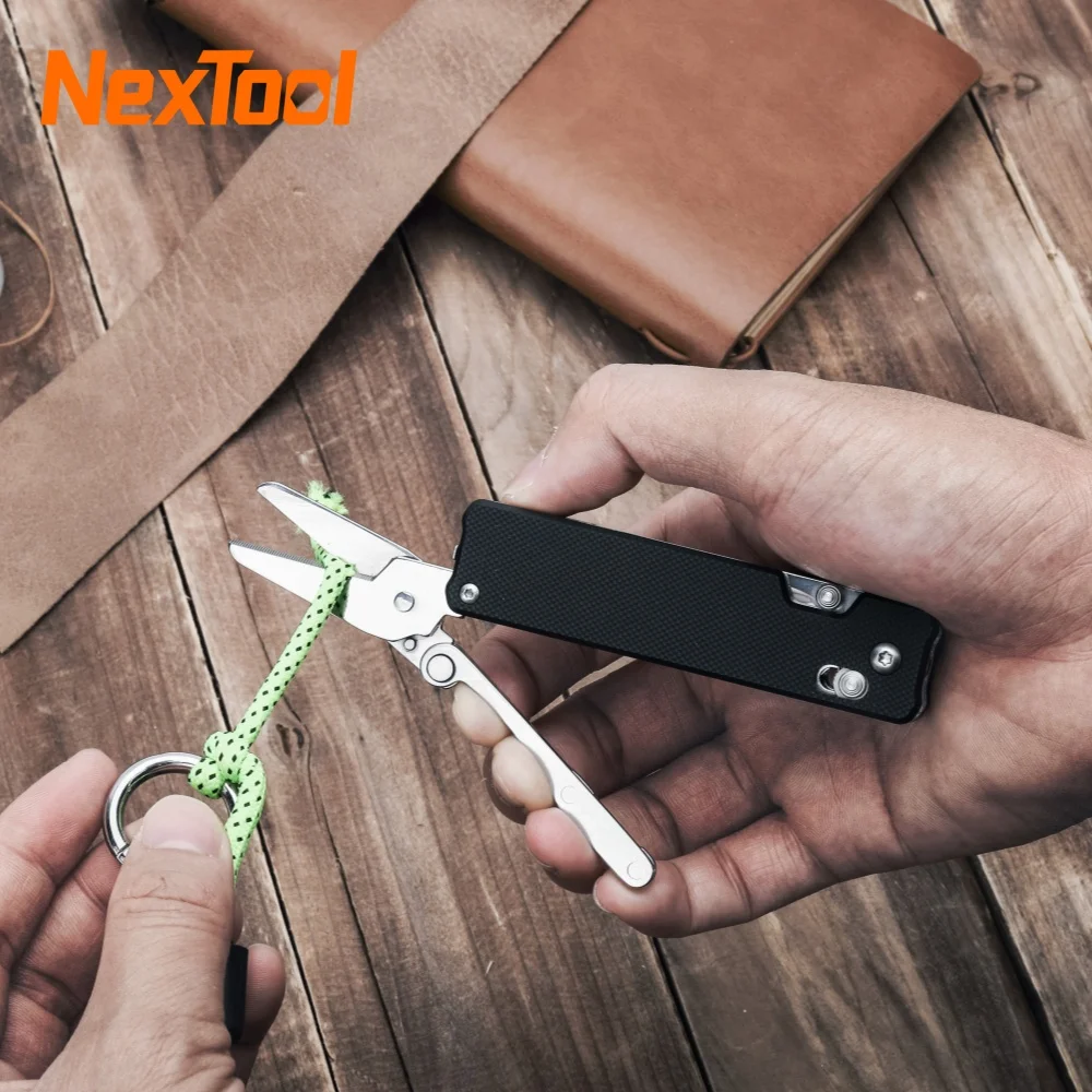 Nextool Knight K30 11-in-1 Multitool Folding Knife EDC Pocket Tool with Scissors Outdoor Survival Gear for Camping Hiking