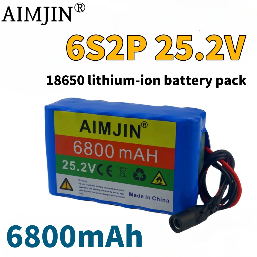 

6S2P 18650 Φ 25,2 V 6800mAh подходит для колонок, ночной рыбалки, внешних источников питания и т. д.