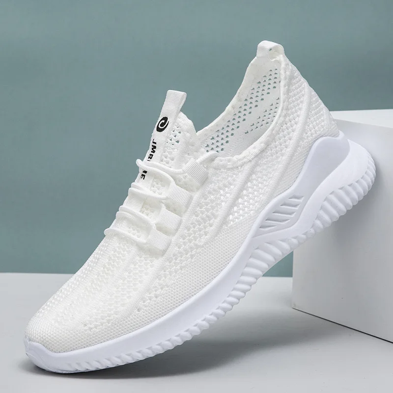 

HKDQ мужские кроссовки летние мягкие кроссовки дышащая сетчатая платформа противоскользящая удобная спортивная обувь для тренировок в тренажерном зале