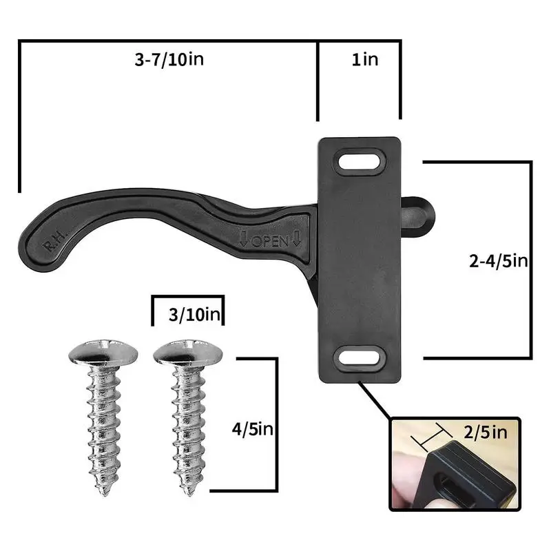 مقبض باب شاشة Rv استبدال باب شاشة Rv مجموعة مقبض اليد اليمنى الأجزاء الخارجية وملحقات الأجهزة والأثاث لـ