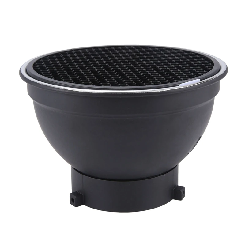 

7In Reflector Diffuser Lamp Shade Dish W/ 60° Honeycomb Grid Baorong Mouth Standard Cover For Bowens Mount Studio Strobe