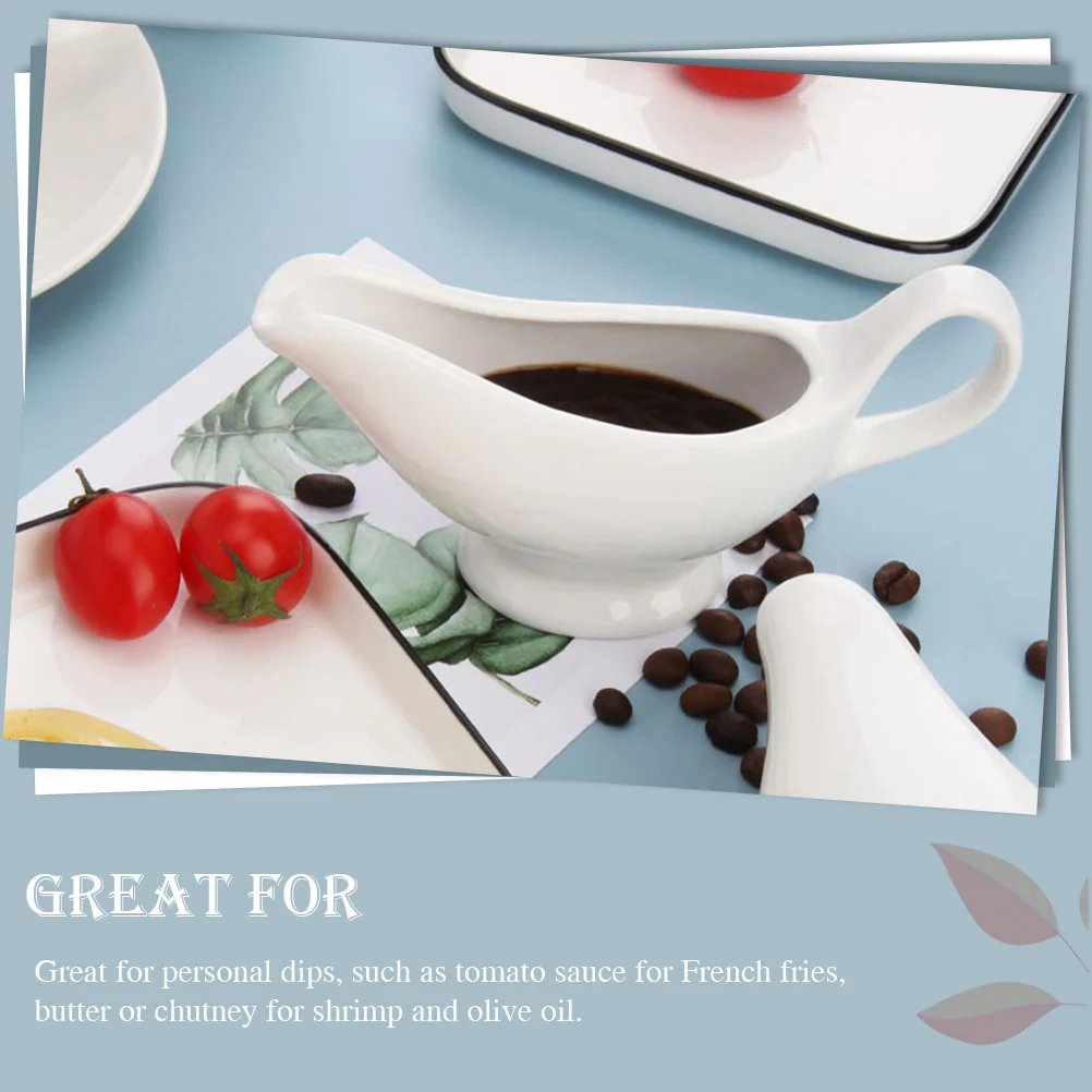 

2Pcs Sauce Bowls Ceramic Seasoning Cups for Gravy Soy Sauce Butter Oil Dips Condiment Containers Kitchen Restaurant Accessories