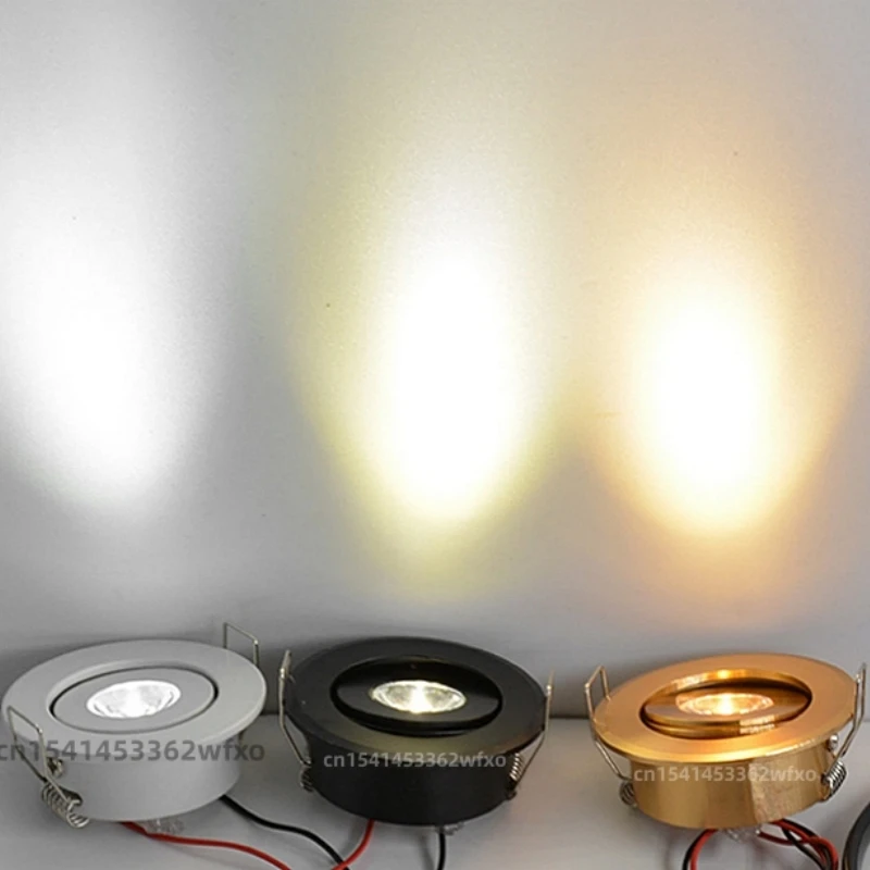 Dimmable LED Downlight Anti-Glare Spotlight 3W AC 110V-220V Embedded Ceiling Light New Mini Home Decorative Light