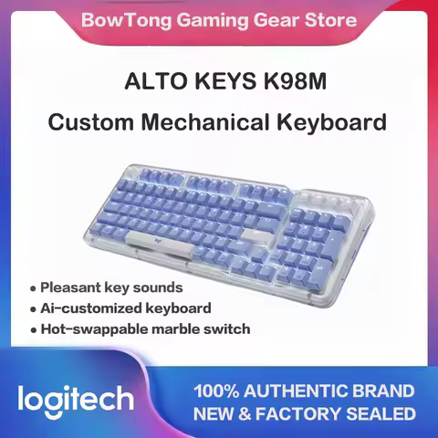 Logitech ALTO KEYS K98M/K98S Custom Mechanical Keyboard, Wireless Bluetooth Dual Mode, 98 Keys, for Mac iPad, Gaming &amp; Office, A