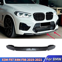 For BMW X3M F97 X4M F98 Pre-LCI M Competition Sport 2019-2021 Car Front Bumper Separator Bumper Lip Body Kit Duck Lip Separator