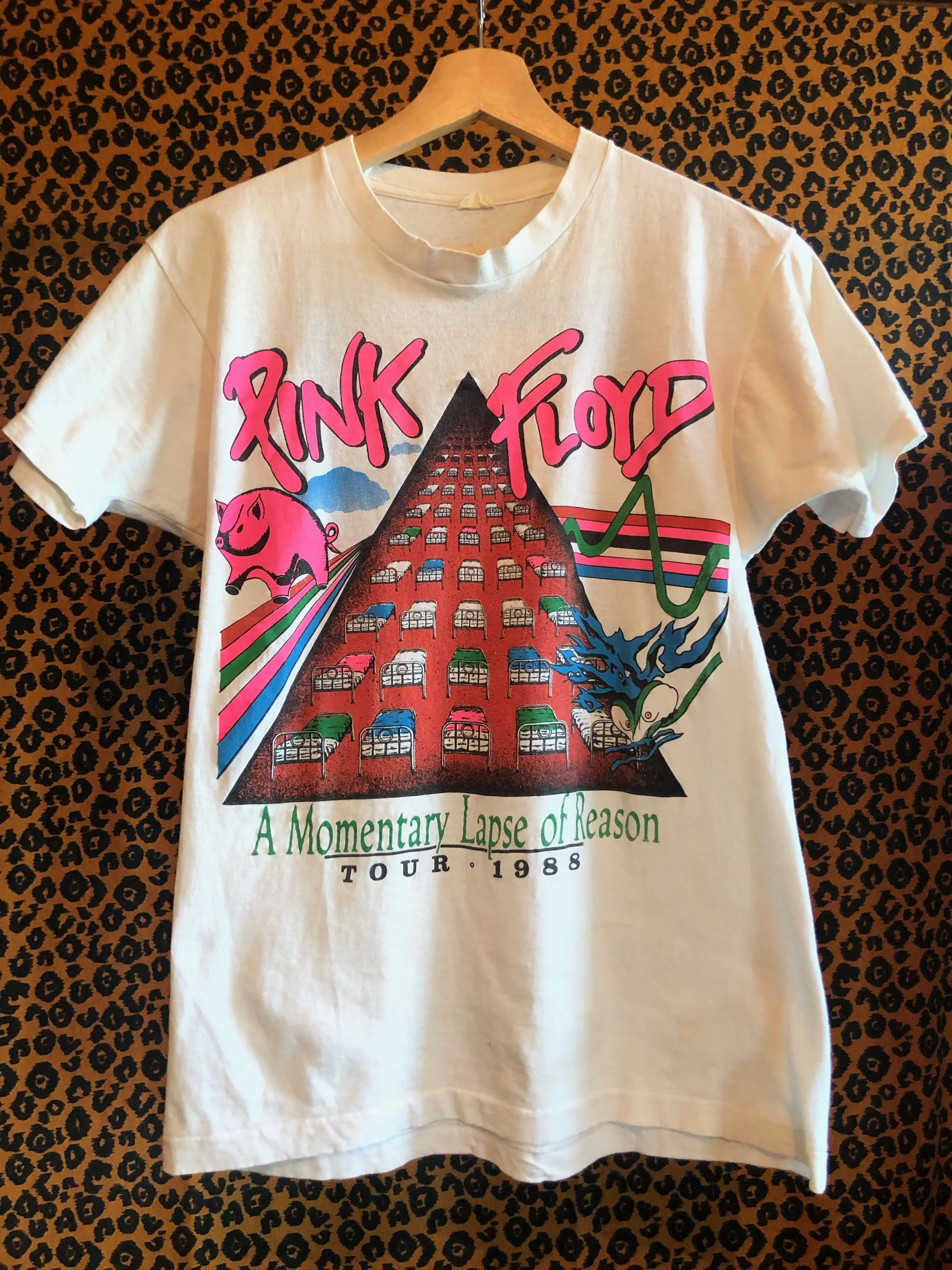 Pink Floyd Vintage 1988 Pink Floyd 'A Momentary Lapse of Reason' Tour camiseta mujeres hombres Pink Floyd camisa talla grande 80s camisetas