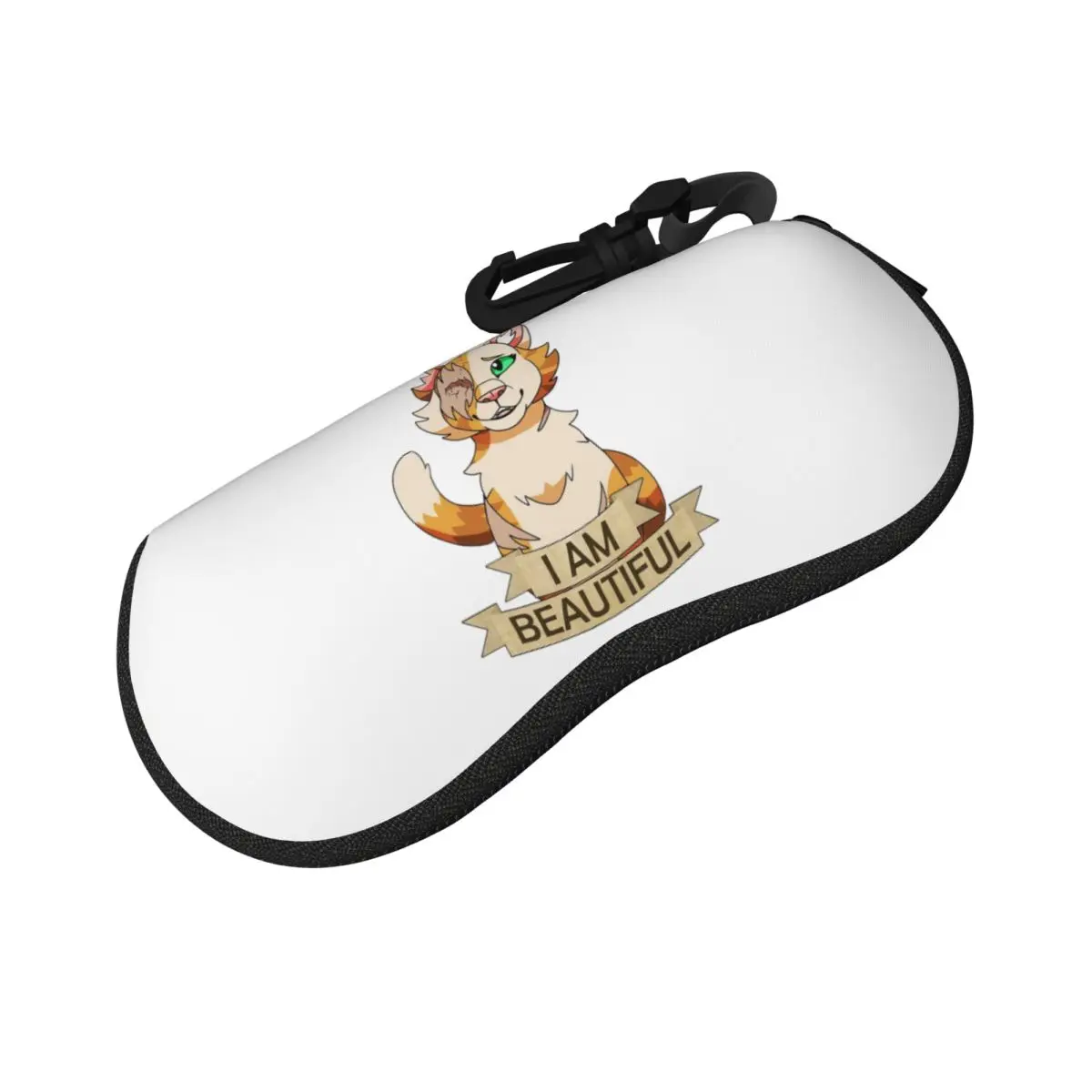 

Warrior Cats I Am Beautiful - Brightheart Shell Glasses Case Protector Sunglasses Box Women Men Soft Eyeglasses Bag Pouch