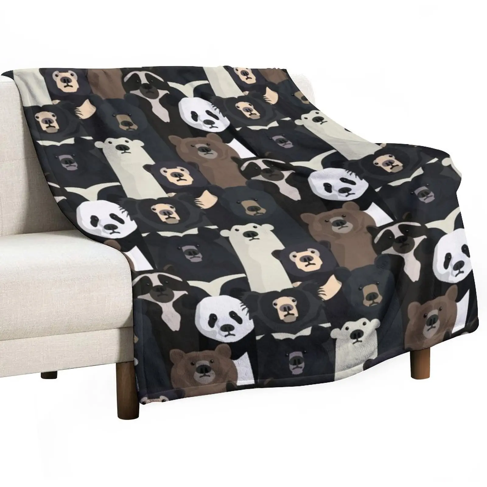 

Bears of the world pattern Throw Blanket Blanket Fluffy Soft Plaid Sofas