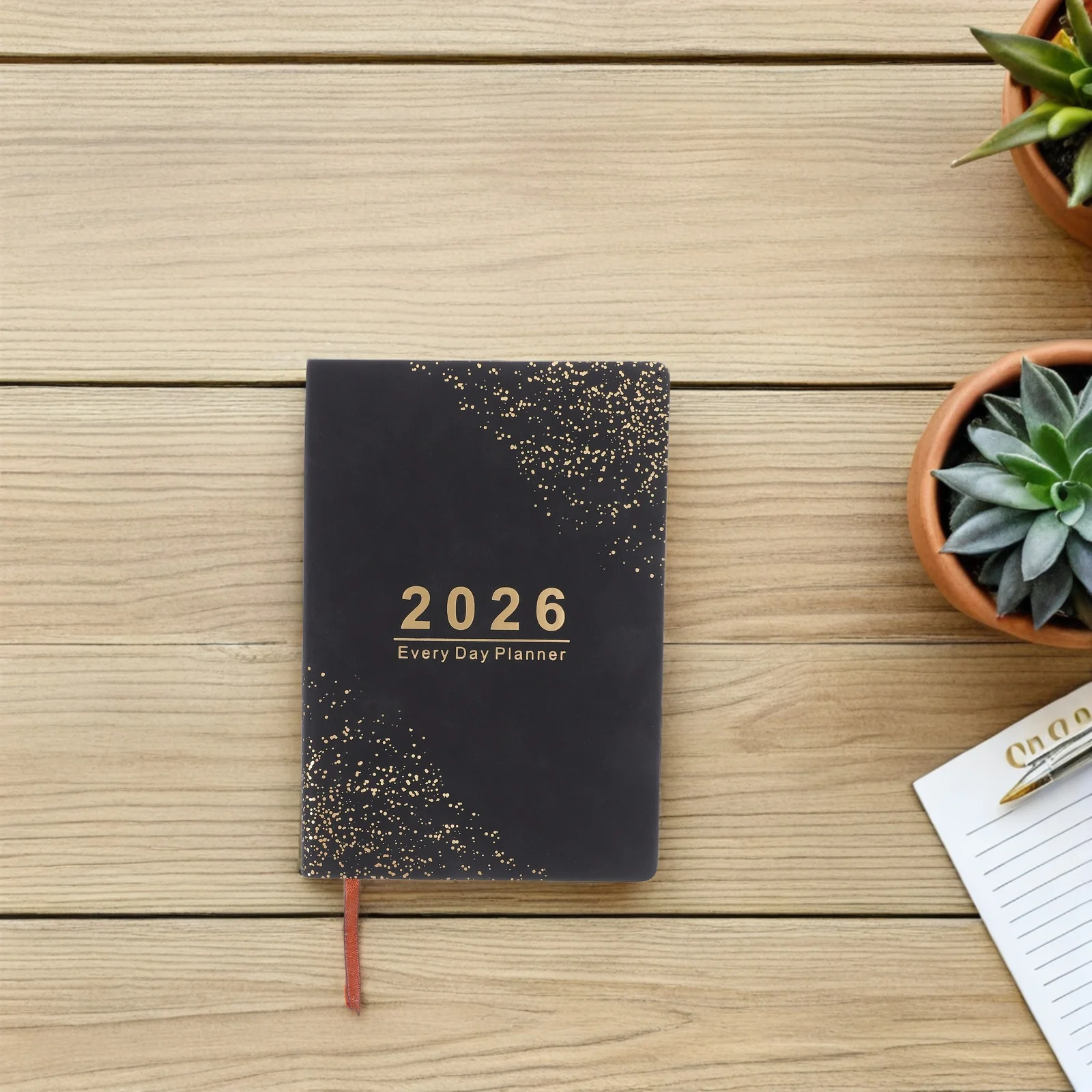 2026 Daily Planner Monthly Weekly Calendar Book January to December Hardcover Organizer A5 Size Office School Home Use