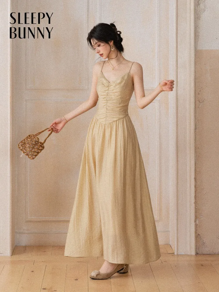 

Women V Neck Slip Dress Cardigan Set Slim Fit Maxi Dress Soft Knit Outerwear Summer Two Piece Outfit Lady Casual Vacation Style