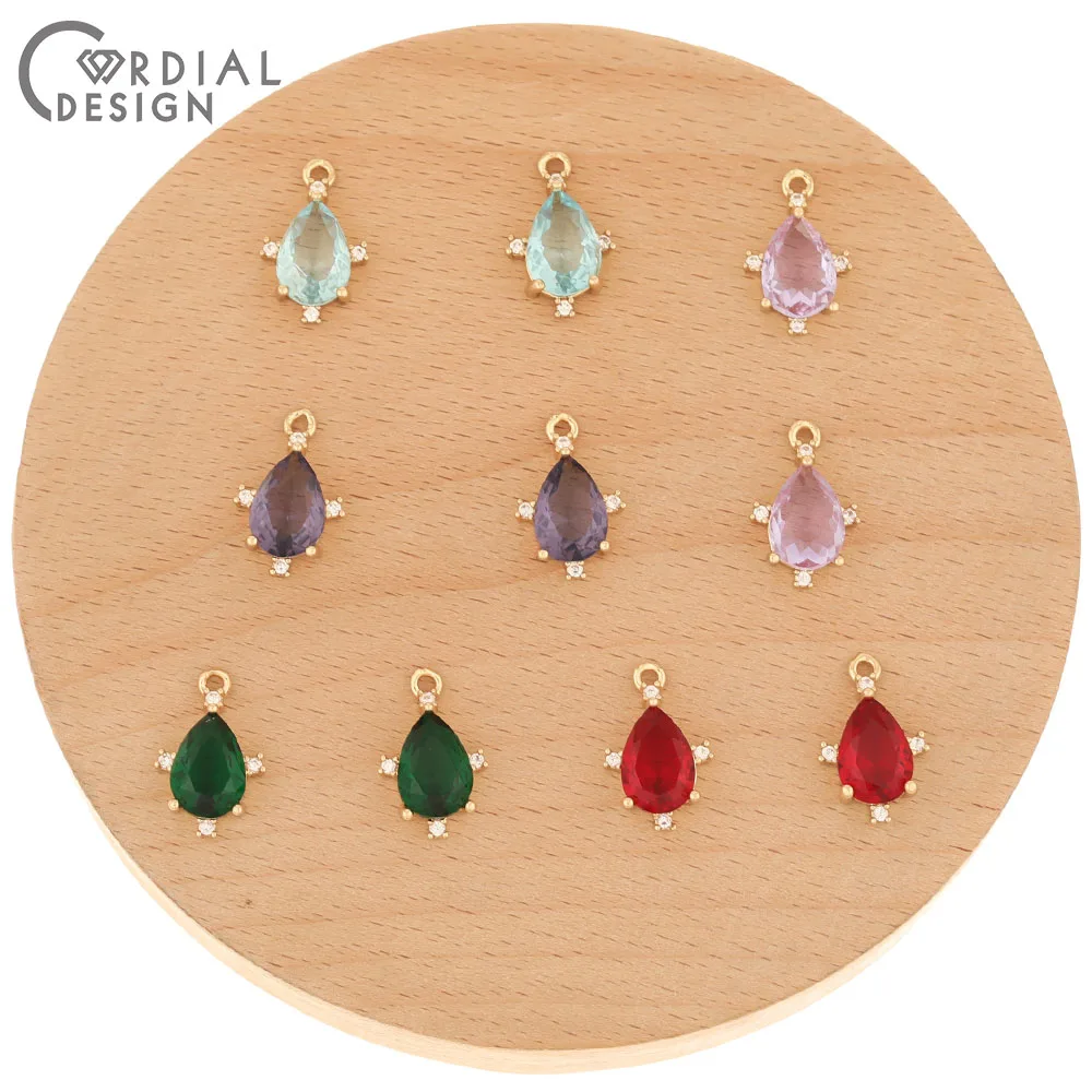 

Cordial Design 50Pcs 11*16MM Jewelry Accessories/CZ Charms/DIY Making/Crystal Pendant For Necklace/Hand Made/Earring Findings