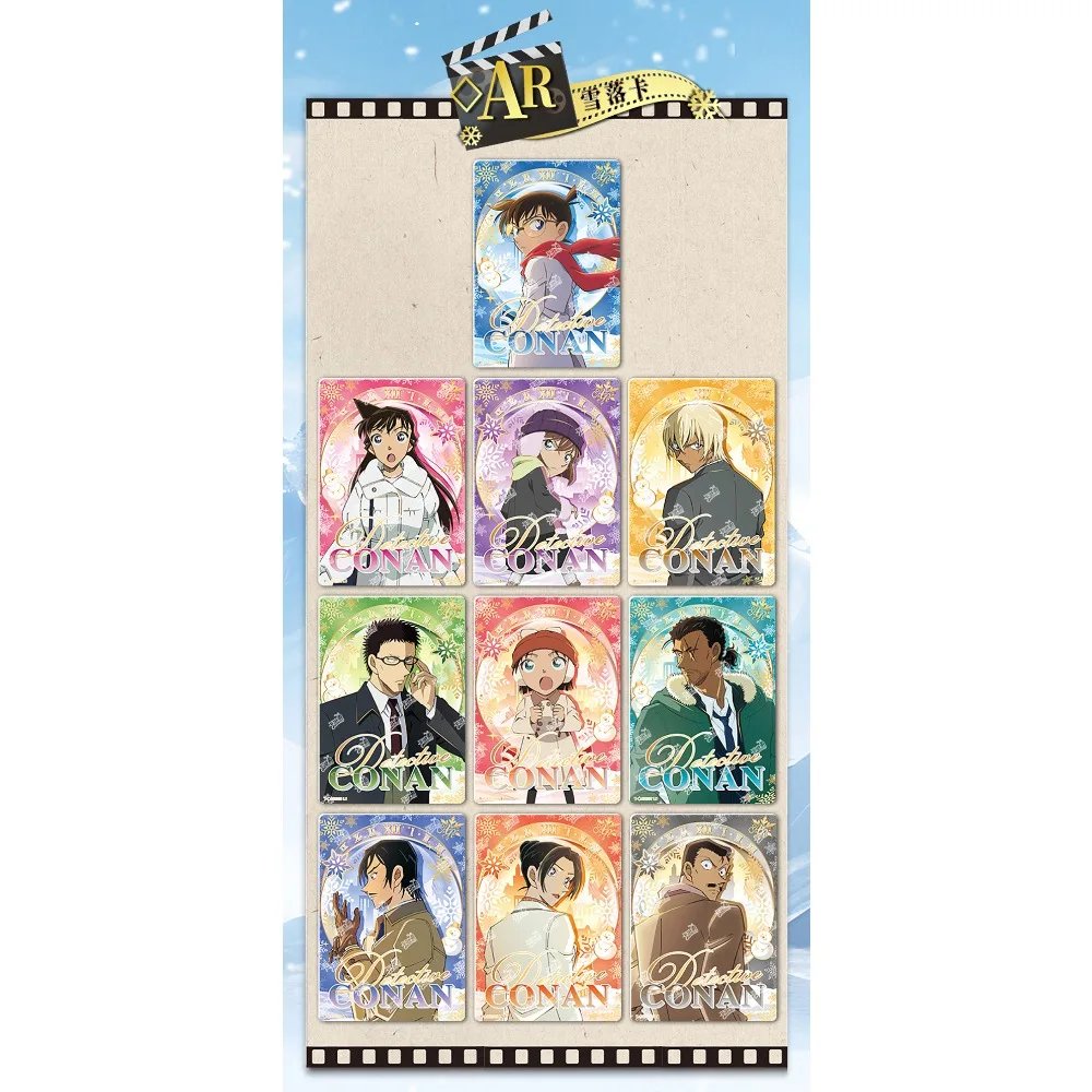 Novo kayou genuíno detetive conan coleção cartões clássico raciocínio anime filme requintado periféricos cartões meninos meninas brinquedo presente