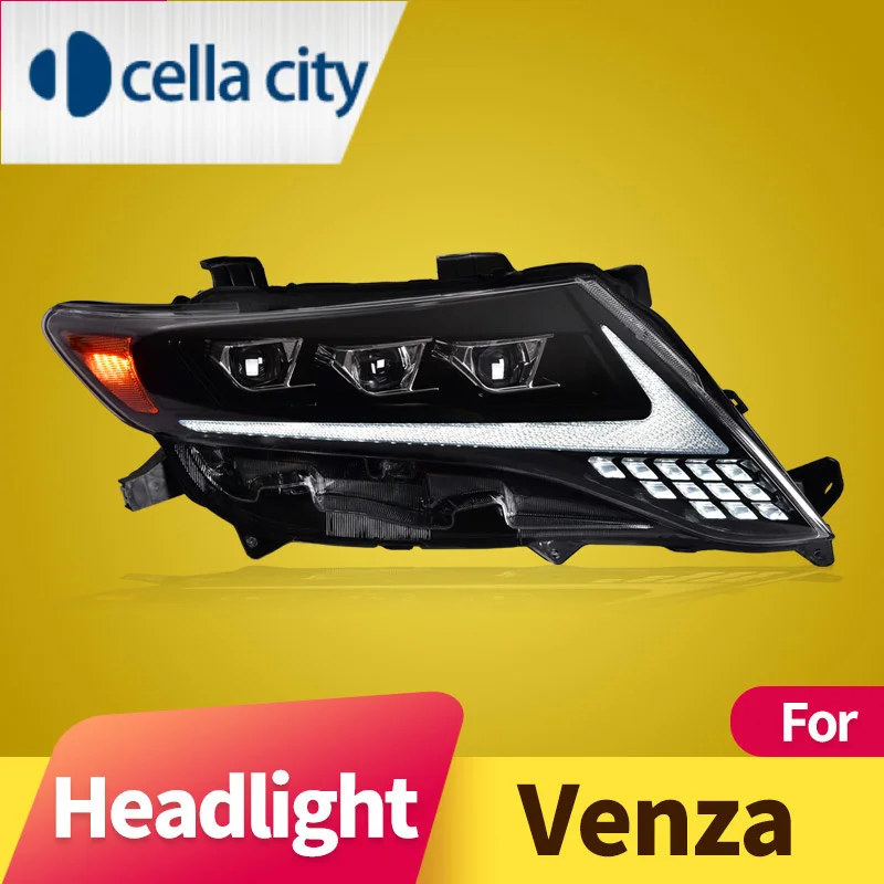 

Headlight Assembly for Toyota Venza LED DRL LED Low Beam Lens LED Sequential Turn Signal LED High Beam Lens