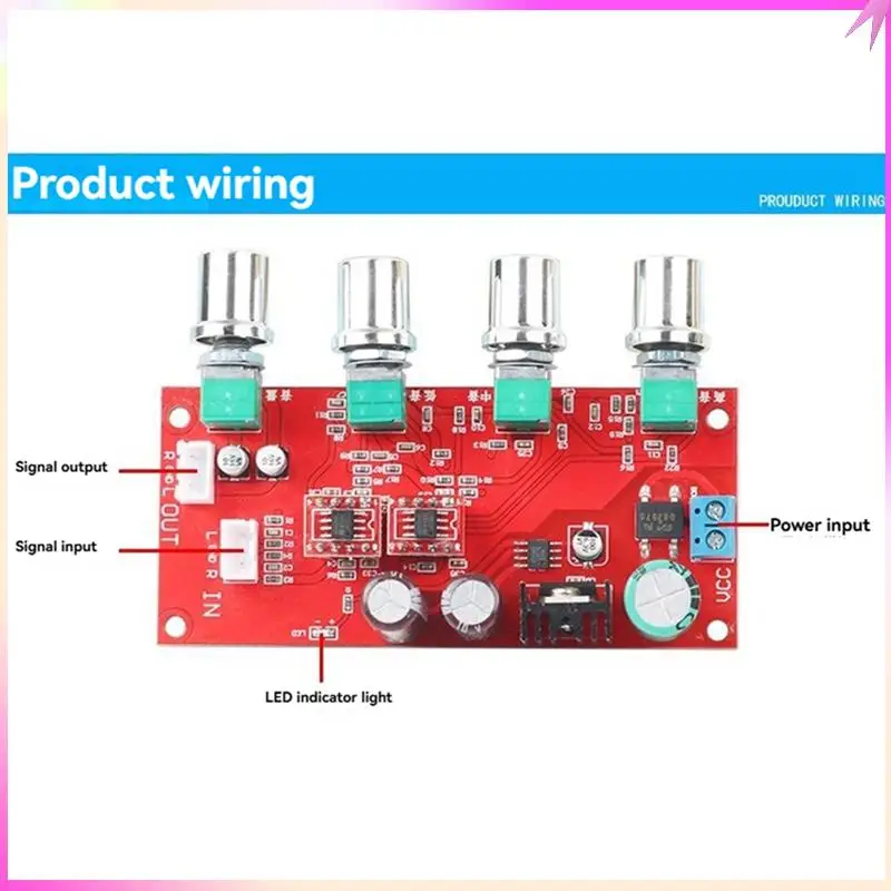 B68C AD828 Preamplifier Volume Control Board With Treble Midrange And Bass Tone Controls Preamplifier Power Amplifier Board