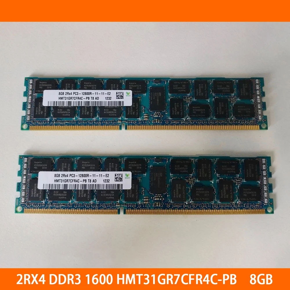 1PCS 2RX4 PC3-12800R DDR3 1600MHZ HMT31GR7CFR4C-PB 8GB 8G Memory For SK Hynix RAM High Quality Fast Ship