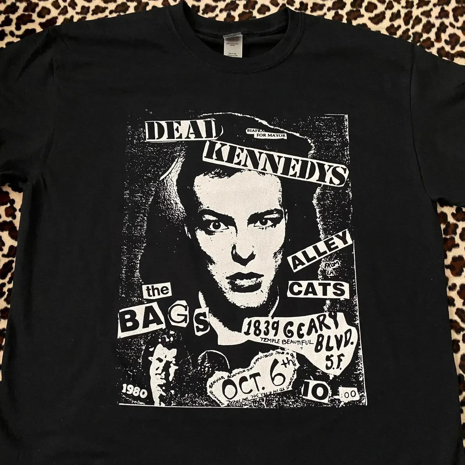 Dead Kennedys Vintage Show Flyer T Shirt vintage Washed Unisex fashion Versatile homme Top For Everyday Wear Stylish Casual