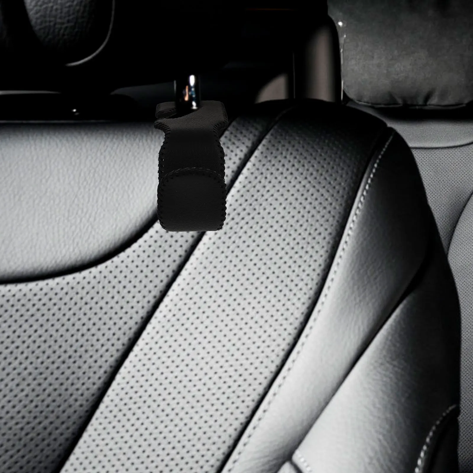 

2pcs Car Seat Hooks High Quality PU Storage Universal Multi functional Headrest ganizers Car Accessories