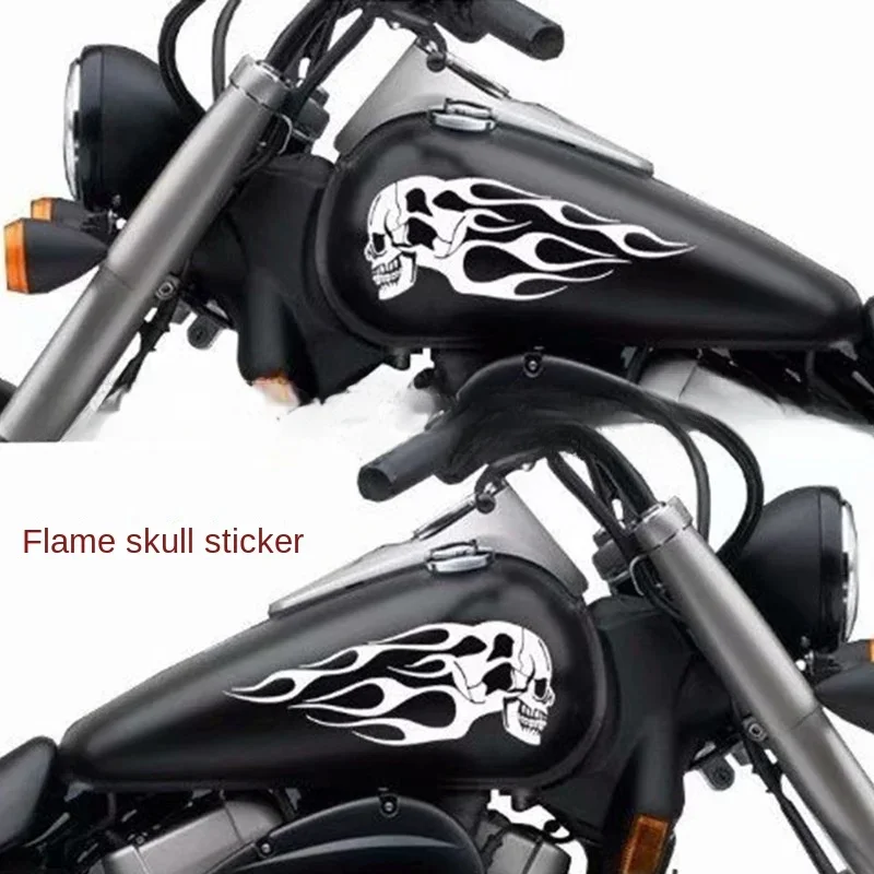 2 New Color Tiger Flame Totem Car Stickers, Car Stickers, Motorcycle Stickers, Easy To Install and Not Easy To Fall Off