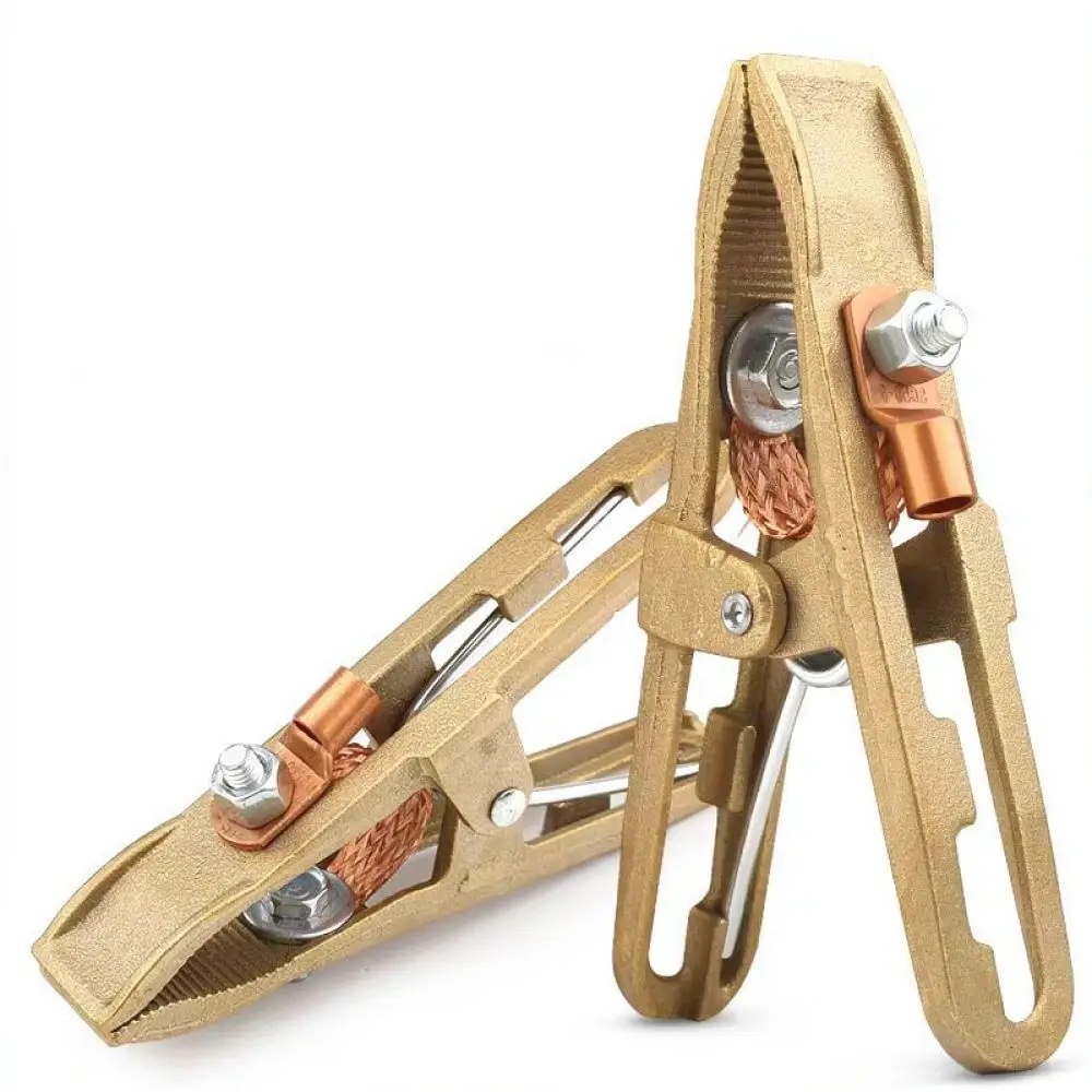 High Quality Copper Earth Clamp A Style For Arc Welder 300A 500A 800A Industrial Grade Metal Fixing Tool Welding Accessory