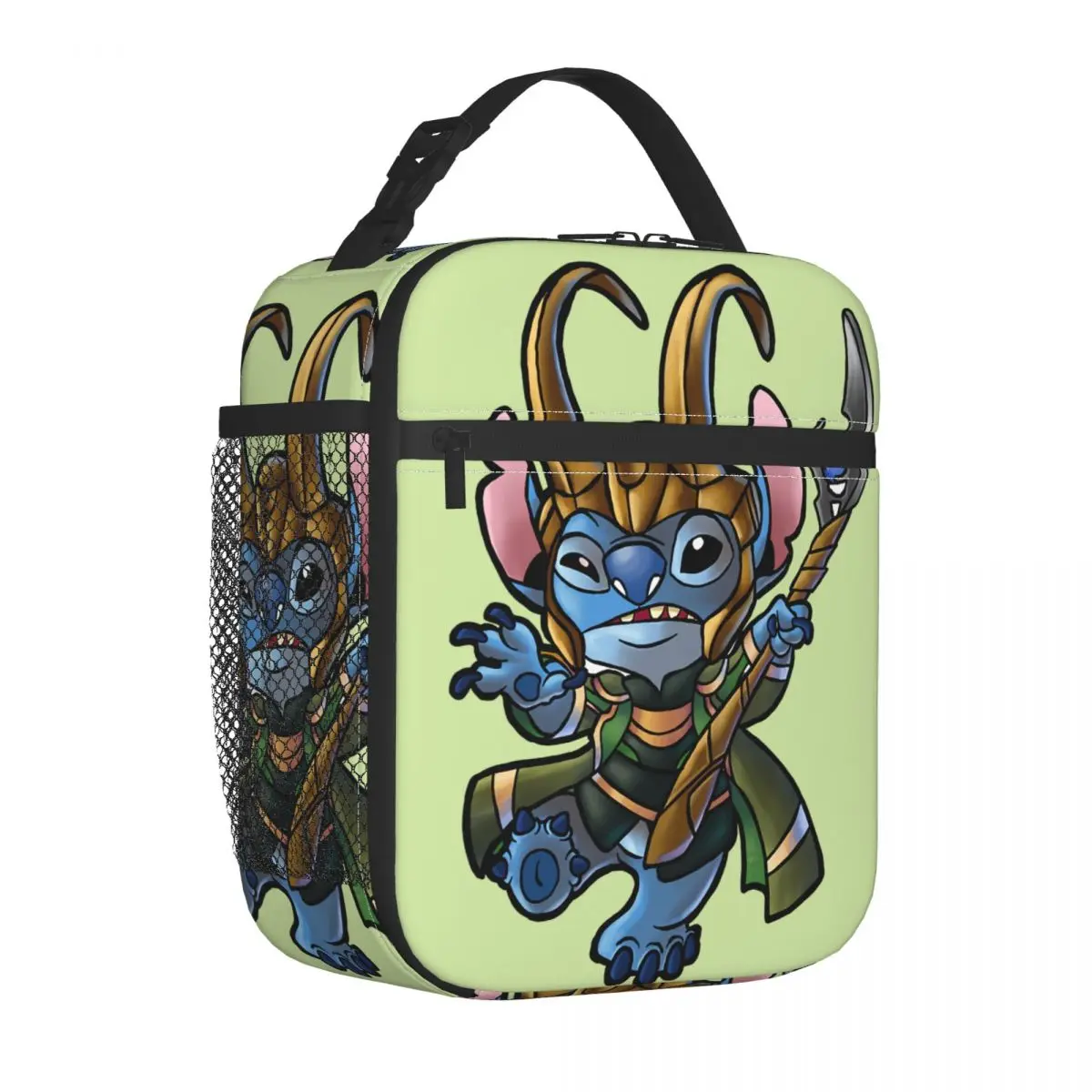 God Of Mischief Lunch Food Box Disney Lilo & Stitch Film High School Thermal For Work Office Lunch Box Bag Aluminum Foil