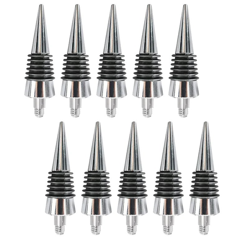 

10 Pcs Thread Wine Bottles Metal Stoppers Set,Blank Bottles Stopper Gifts for Wedding Wine Party