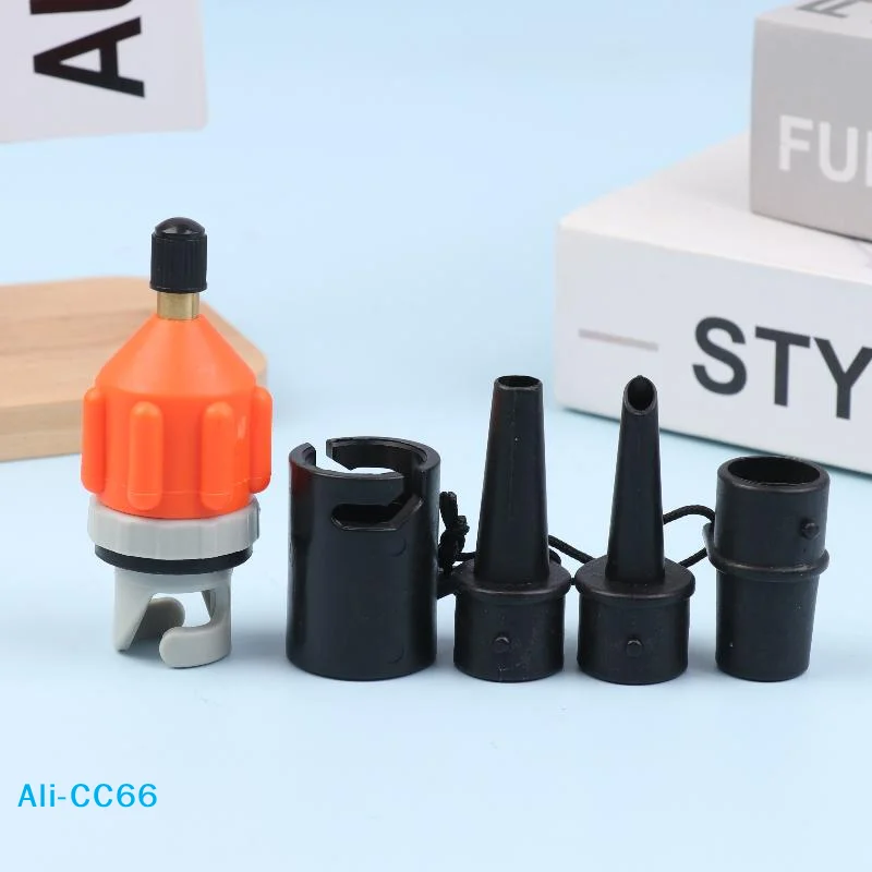 【C】محول صمام الهواء للوحة SUP محول المضخة القابلة للنفخ مجداف قارب كاياك صمام الهواء مضخة الإطارات موصل الهواء كومبو عدة