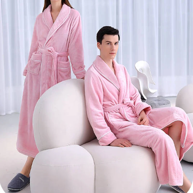 Oulylan-Ensembles de pyjama à glouton épaissi pour hommes, vêtements de nuit chauds, vêtements d'intérieur trempés, lieux pour hommes, sourire, hiver, nouveau, 2024