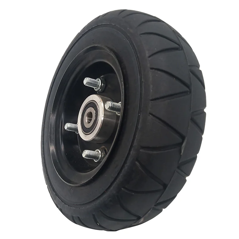 8 Inch 200x60 Solid Tire with Bearing Hub for Older Age Scooter Electric Quad Bike  Replacement Parts