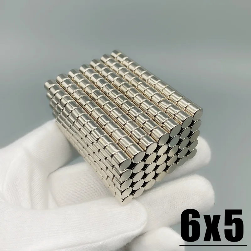 20-1000pcs 6x3 6x4 6x5mm N35 NdFeB Powerful Magnets Round Shape Office Craft Diy Fridge Magnets 6*3 6*4 6*5mm Magnetic Materials