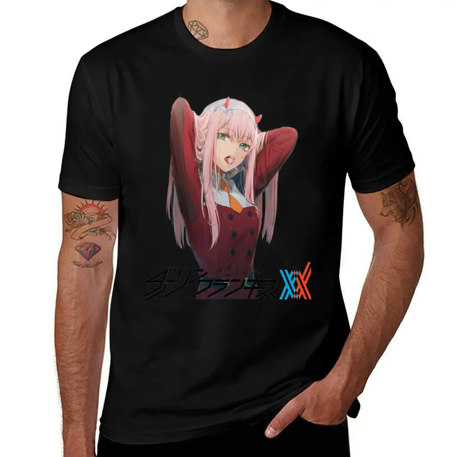 

darling in the franxx T-Shirt t shirts for man pack white mens graphic t shirts