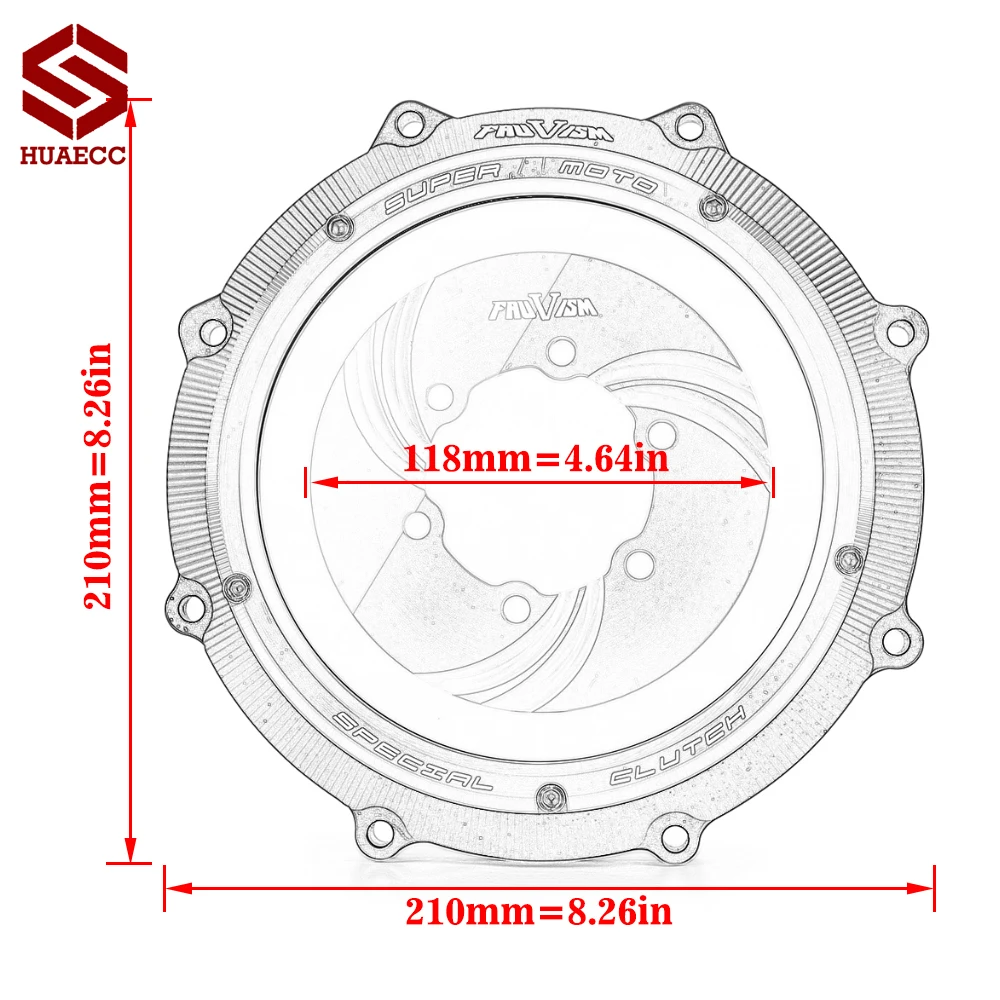 最安　 V-max vmax 1700 クリア クラッチ カバー 無税 国内 灰 CNC V-max 1700 Engine Clear Clutch Cover Protector Guard for