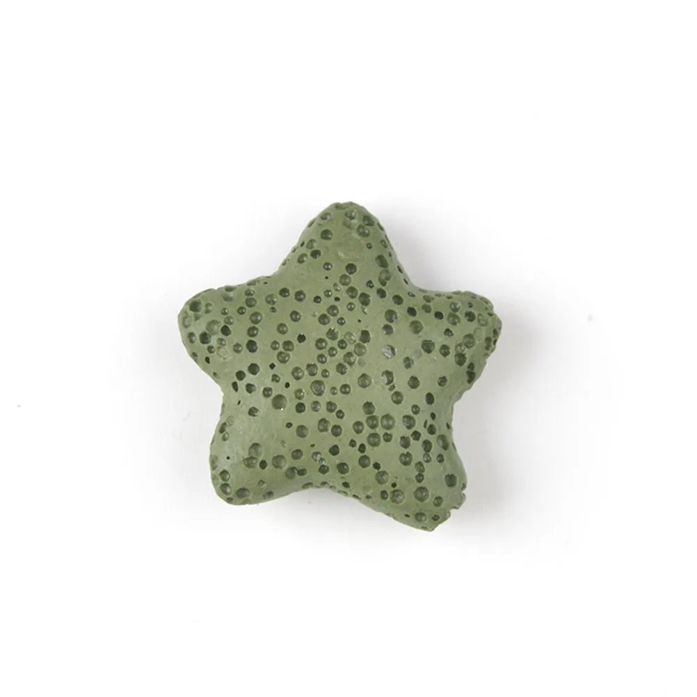 20Pcs Stone Beads For Beads For Bracelet Making Jewelry Maker 20x20x8mm Pendants Volcanic Necklace Dangle