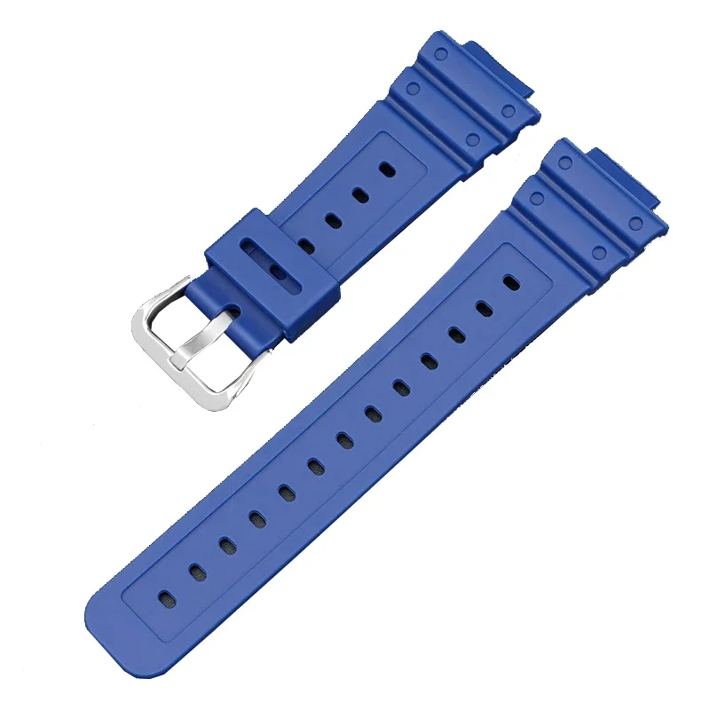 Soft Resin Small Square Watchband for Casio DW-5600/G-5600/GW-B5600/GW-M5610 Waterproof Sweat-Proof Watch Band 16mm