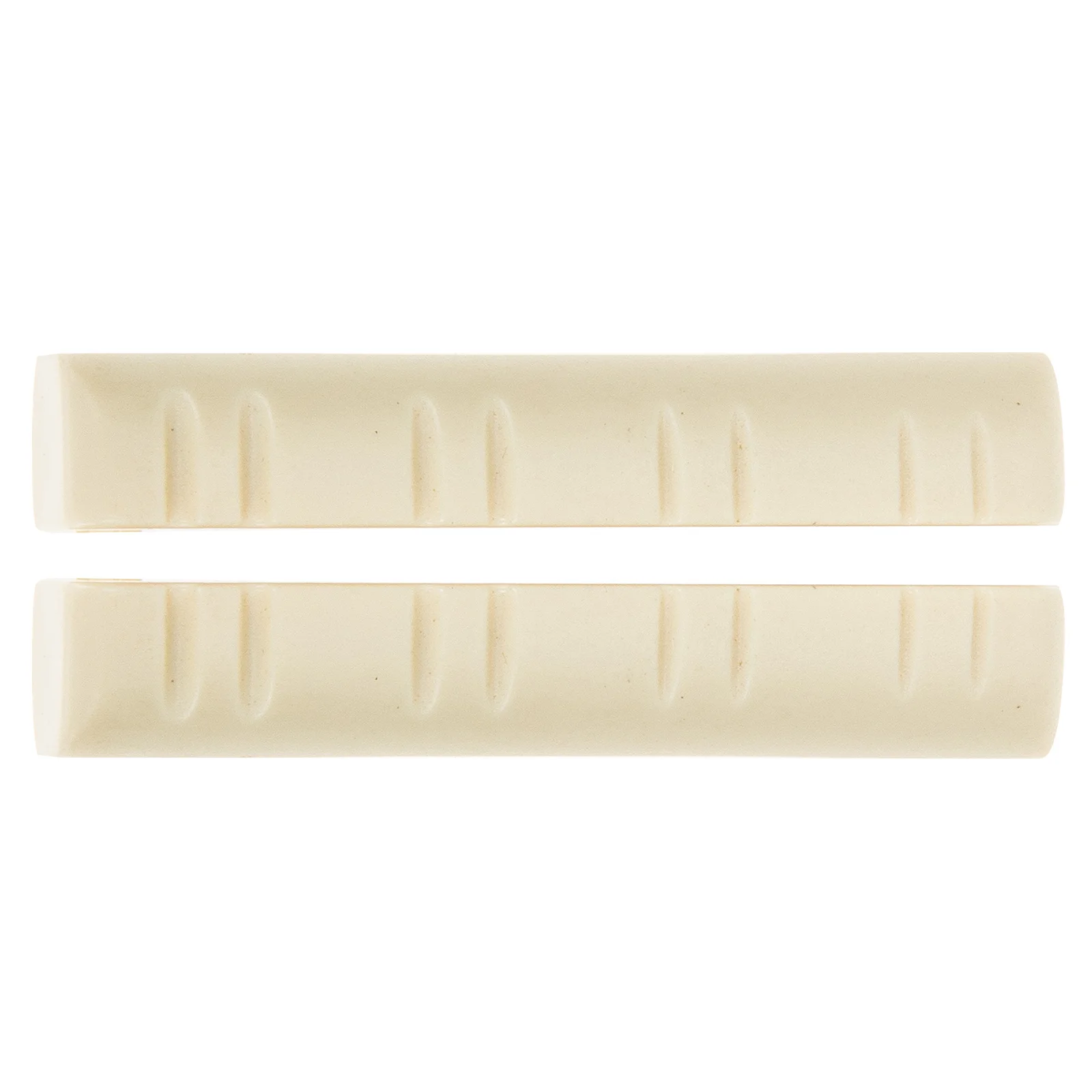 

2 Pcs Ukuleles Neck Rest Guitar Bridge Bone Mandolin Pillow Replacement Nuts Saddle White Abs