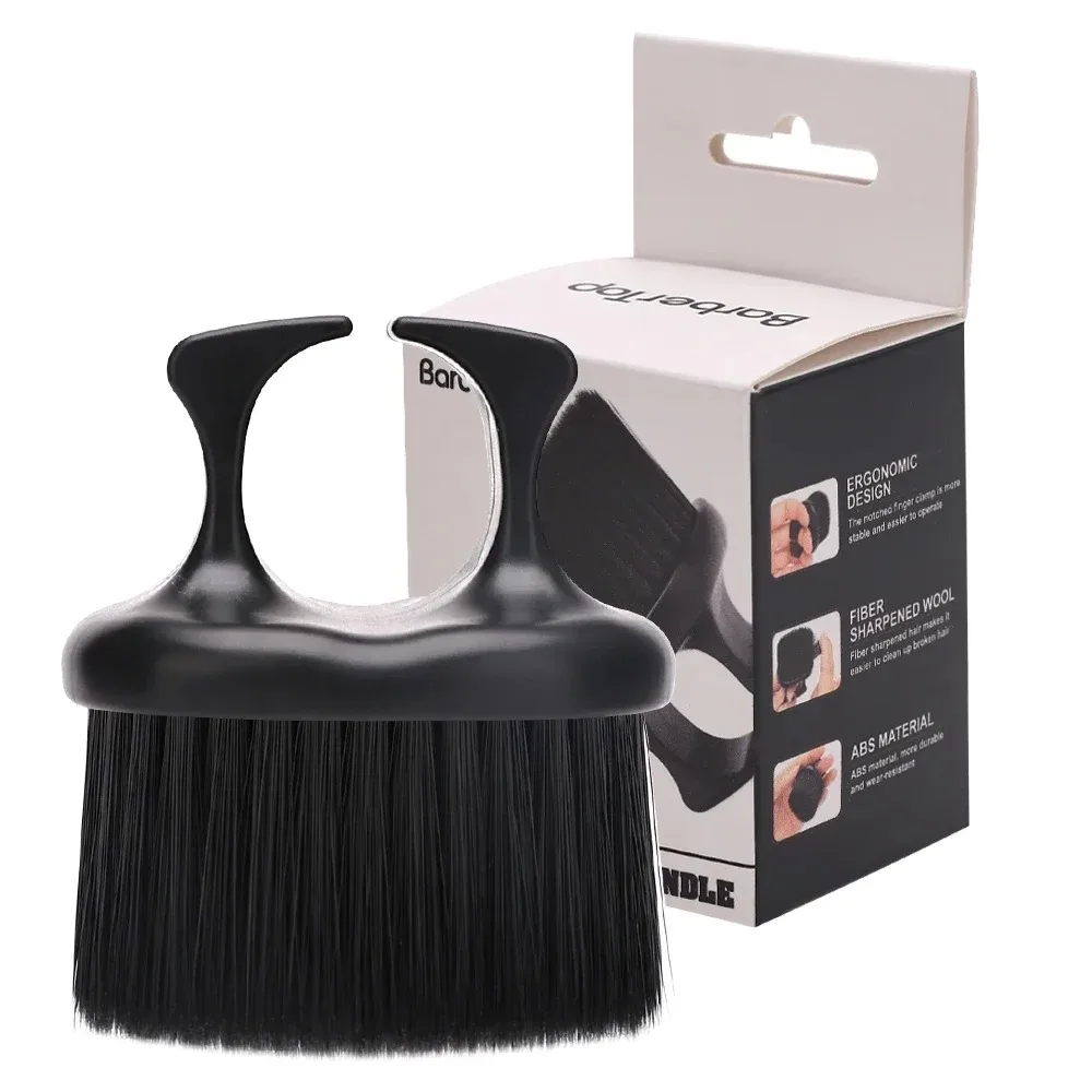 فرشاة إزالة غبار الرقبة، فرشاة تنظيف أداة قص الشعر، أداة تصفيف الشعر في الصالونات، فرشاة حلاقة احترافية للرقبة #6