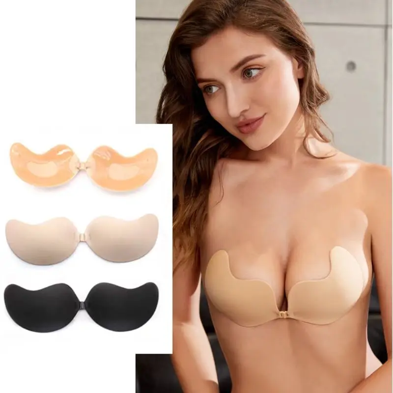 

Reusable Mango Soft Silicone Bust Nipple Cover Pasties Stickers Breast Adhesive Invisible Bra Lift Tape Push Up Strapless Bra