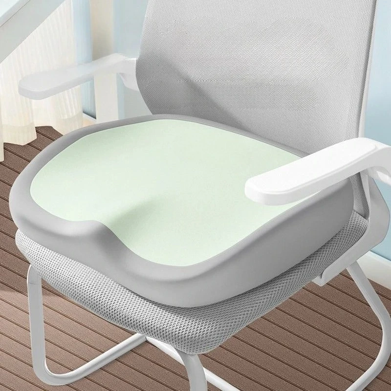 Memory Foam Seat Cushion for Car/Office Chair Support with Non-Slip Base Ergonomic Hip Comfort Seat Pad for Long Sitting