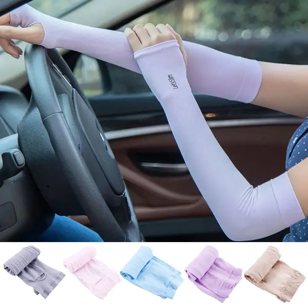 Sun Protection Sleeves Sun UV Protection Hand Cover Half Finger Sleeves Sun Protection Gloves Women Sunscreen Sleeves