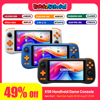 KINHANK Handheld Game Console 5.5” Touch Screen 50+ Emulators for PS1/PSP/DC/SS Android 14 Retro Portable Game Player 64/128GB