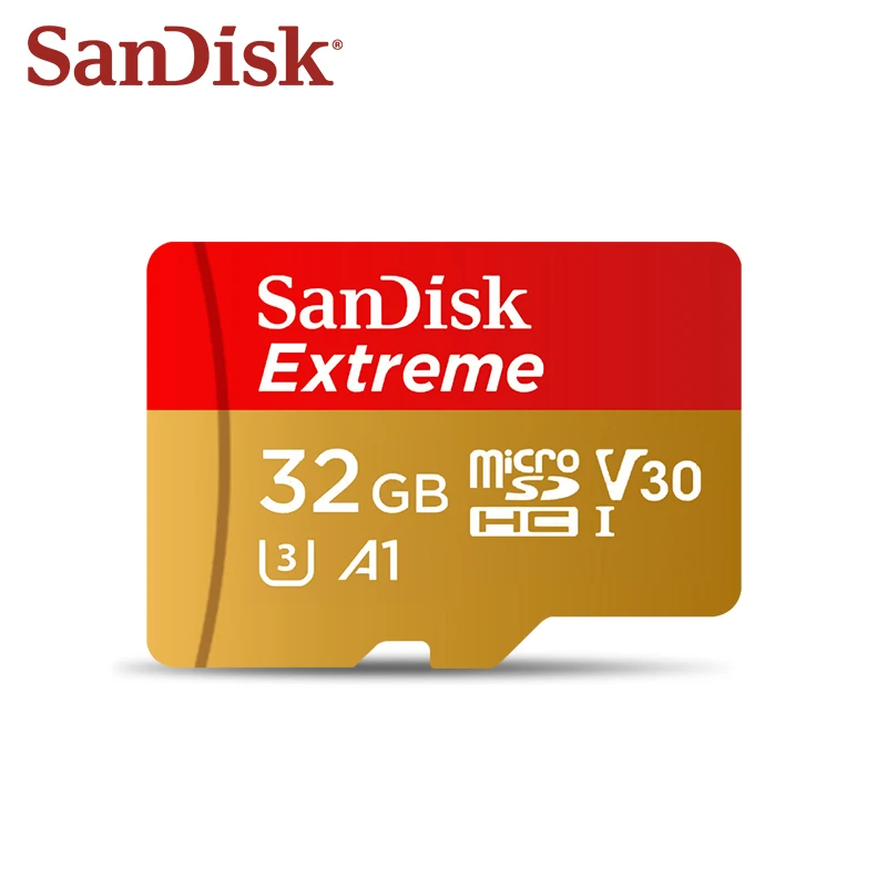 Оригинальная карта памяти SanDisk Extreme microSDXC 64 Гб 128 ГБ 256 ГБ 512 ГБ A2 microSDHC 32 Гб V30