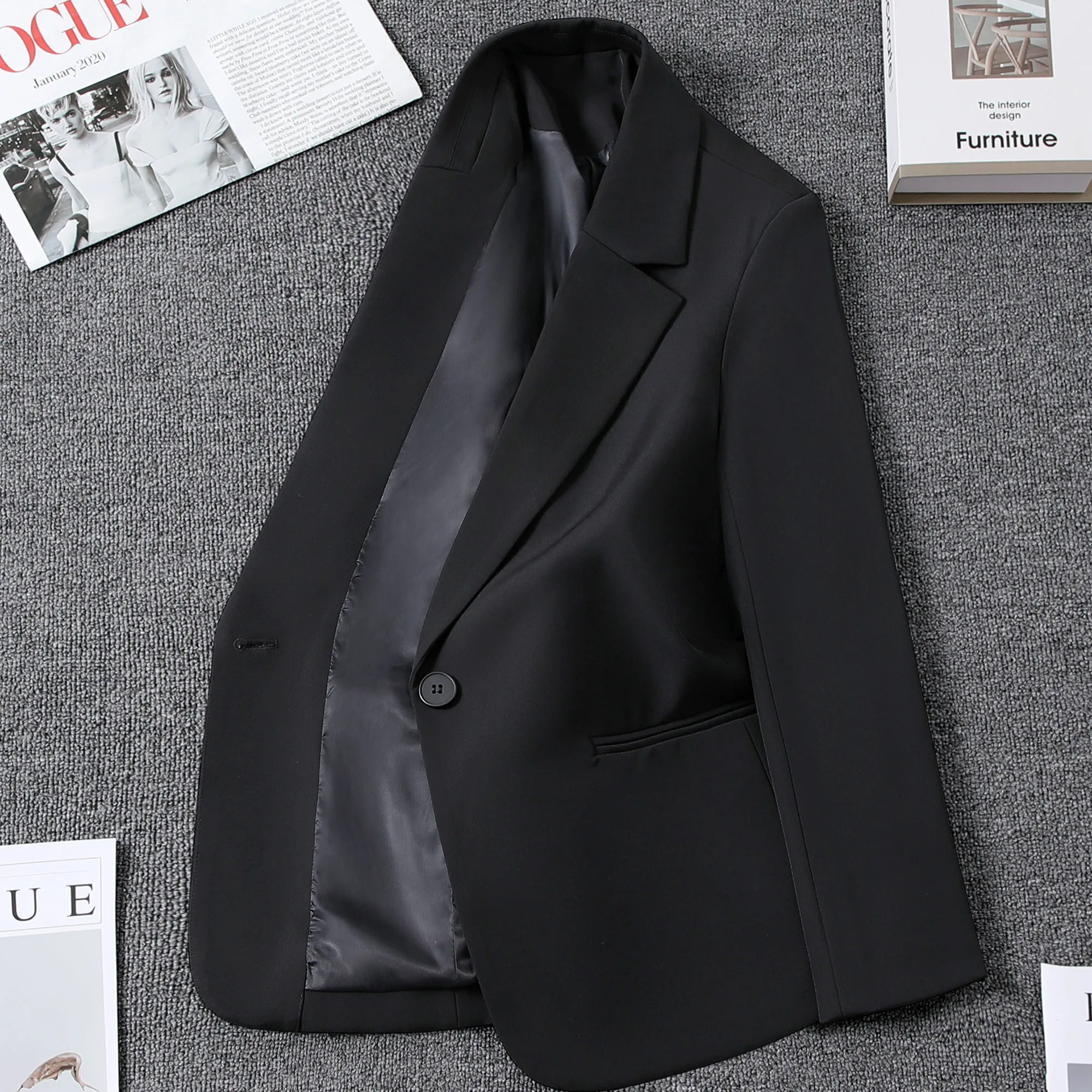 Bla ort Tailored Jaet Damen One Button Vielseitig Slim Fit Korean Sle Frühling Herbst Neuankömmling Casual Pendeln Arbeit