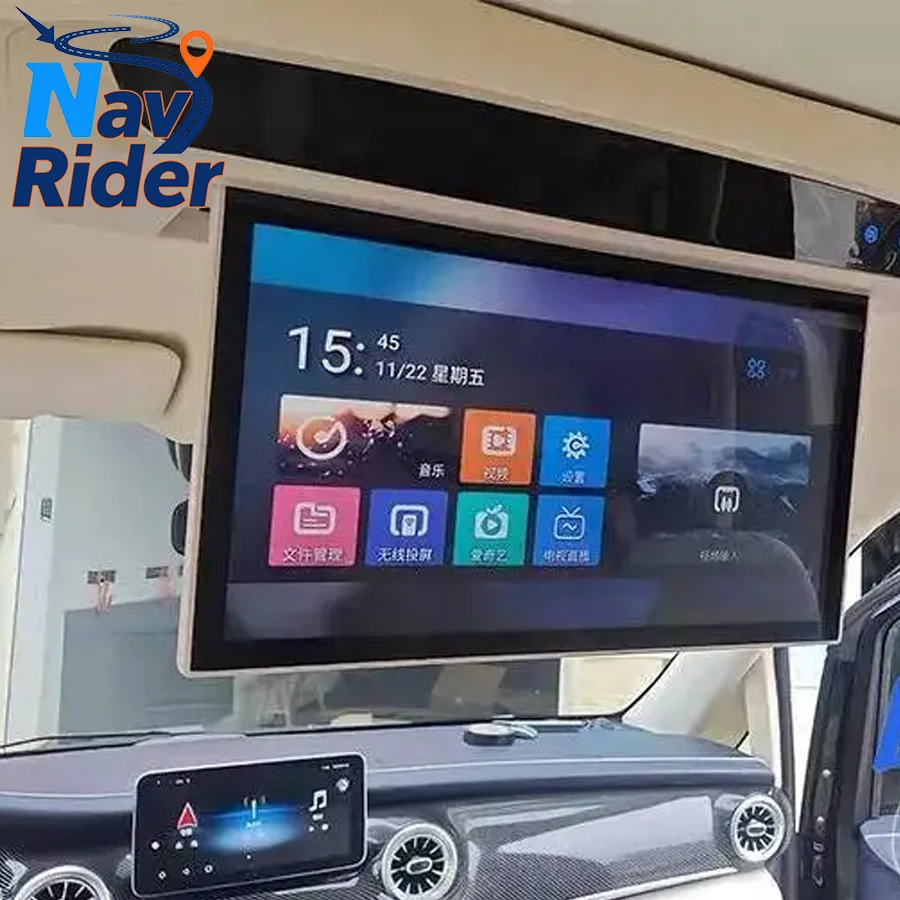 Control Roof Screen Ceiling Monitor For Mercedes Benz V260 V260L V-class V Class Android Multimedia Player Mirror Link Remote