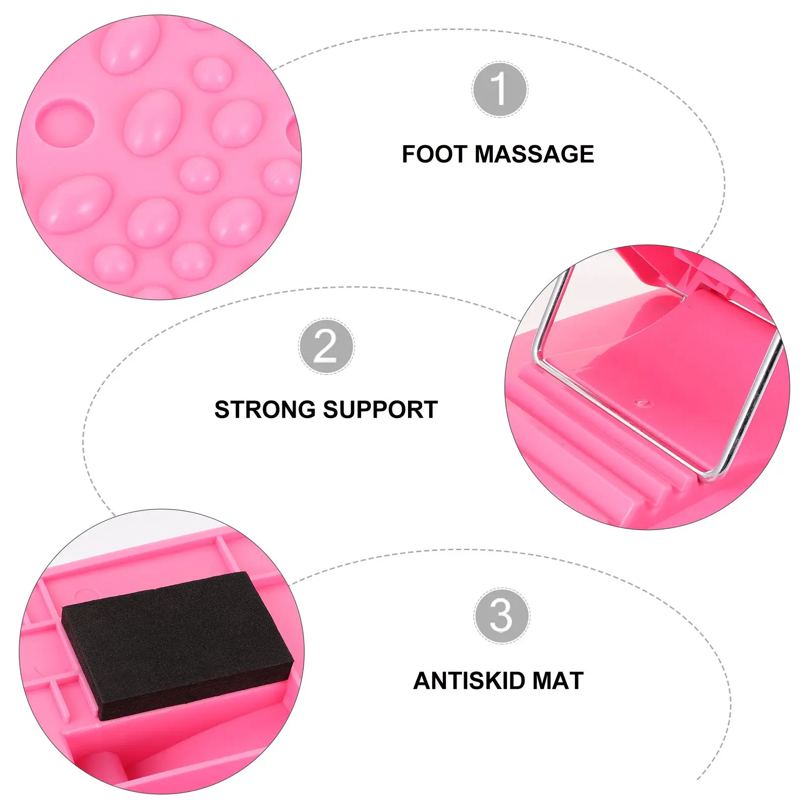 

St Stretch Board Foot Calf Stretcher Foldable Massage Device Leg Workout Tool Durable Stable Balance Board