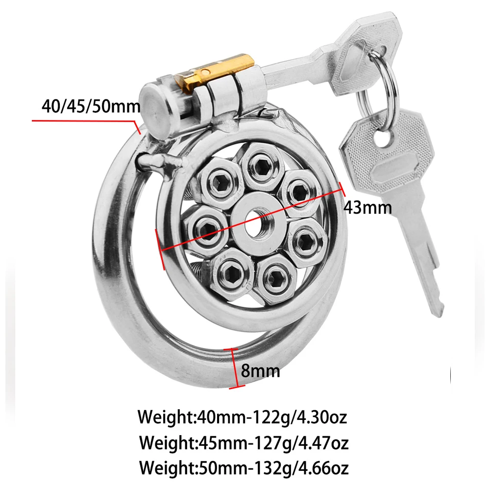 New Small Adjustable Screw Removable Cock Cage Penis Lock Male Stainless Steel Metal Chastity Belt Erotic Bondage BDSM Sex Toys